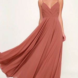 All about love Rusty Rose bridesmaid dress